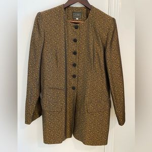 Vintage Lobbed Black & Gold Blazer
